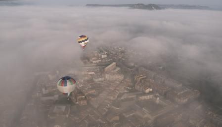 Vuelo en globo sobre Vic.