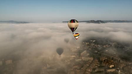 Vuelo en globo sobre Vic.
