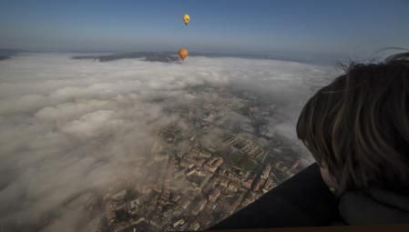 Vuelo en globo sobre Vic.