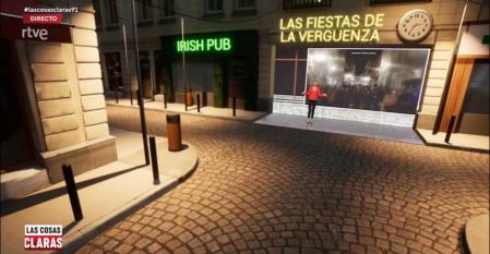 La periodista de 'Las cosas claras' aparecía en una calle vacía creada en realidad virtual