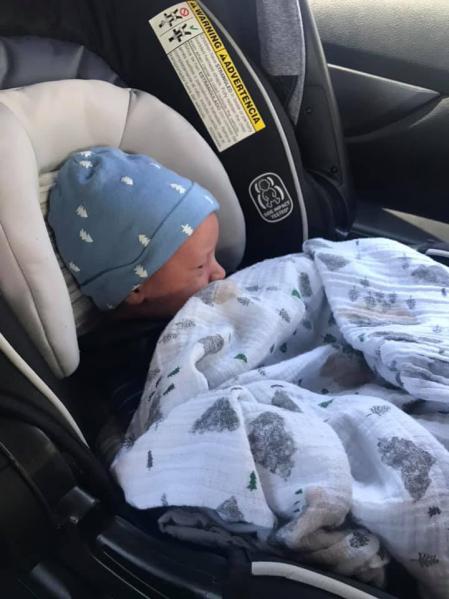 El niño llegó perfectamente de salud.