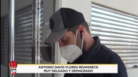 Antonio David es grabado por las cámaras después de varias semanas desaparecido más delgado de lo habitual