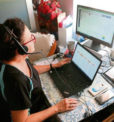 Eva , trabaja para Nokia en la unidad de video Foto Emilia Gutierrez 22/09/2020