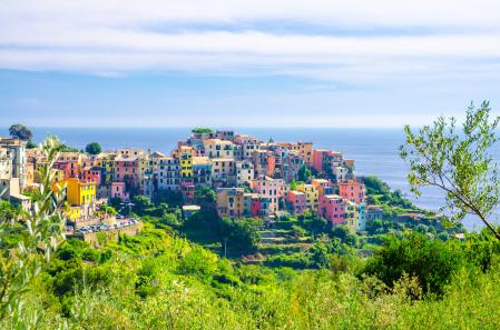 Corniglia es el único pueblo de Cinque Terre sin salida al mar