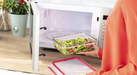 Set de 3 fiambreras herméticas de cristal Emsa