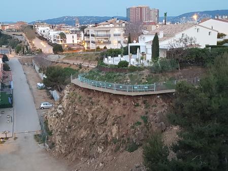 Vistas del nuevo puente en Palamós.