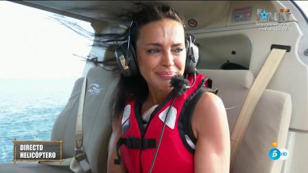 'Supervivientes 2021': Las lágrimas de Olga Moreno al dedicar su salto del helicoptero