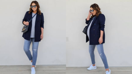 Look informal de primavera, ideal para la oficina Paula Echevarría