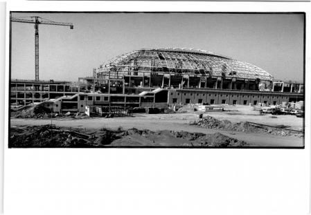 Obras del Palau Sant Jordi.