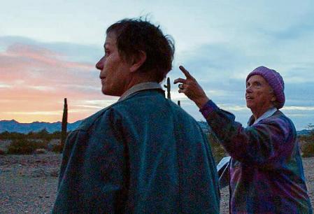 Frances McDormand, left, and Swankie appear in a scene from 