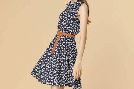 Vestido camisero floral