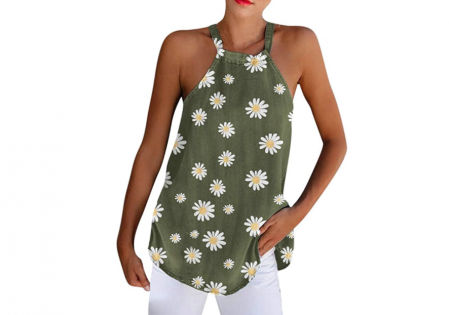 Camiseta sin mangas margaritas