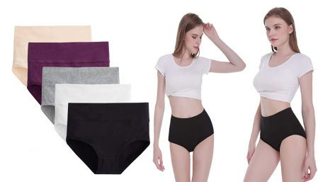 5 braguitas de cintura alta Tuuhaw