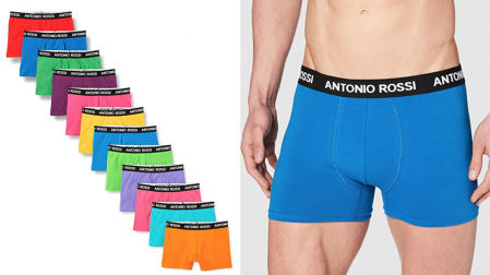 12 calzoncillos bóxer a todo color Antonio Rossi
