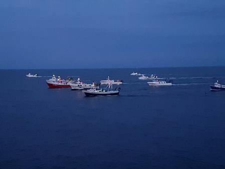 Panorámica de las embarcaciones que salen a pescar desde Port Marina.