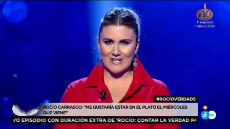Rocío Carrasco pide el parón del documental: “Me gustaría el miércoles que viene estar allí con vosotros”