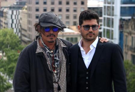 Depp y el director Andrew Levitas