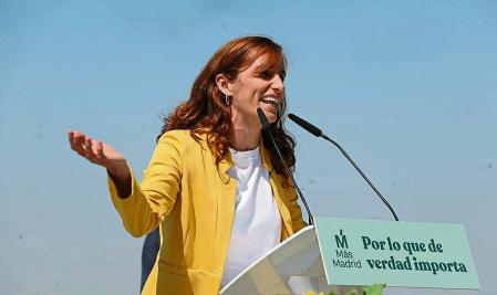 Mitin apertura de campaña , Monica García , Iñigo Errejon Foto Emilia GUTIÉRREZ 18/04/2021