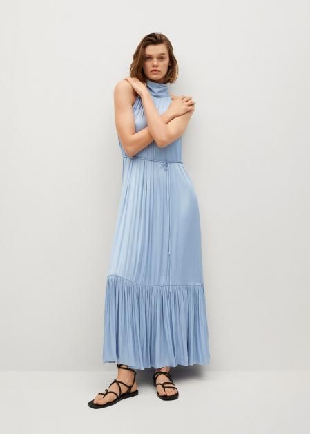 Vestido satinado de Mango