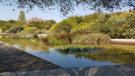 Panorámica del Jardín Botánico de Barcelona.