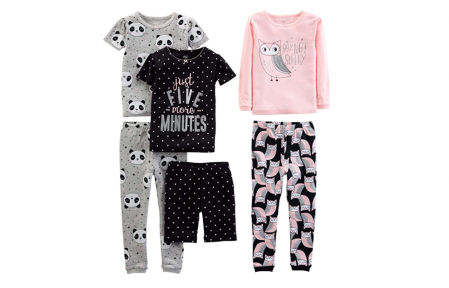 Pack de pijamas Simple Joys by Carter’s para niña (6 piezas)