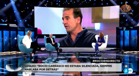 Rocío Carrasco responde a Alessandro Lequio en la entrevista en directo en Telecinco
