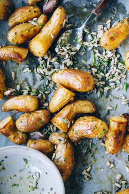 Ensalada tibia de primavera