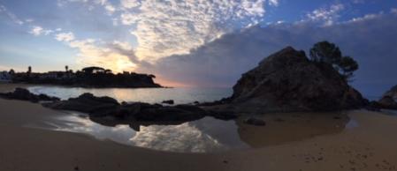 Panorámica de la playa de La Fosca.