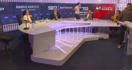 Iglesias abandona el debate de la cadena SER