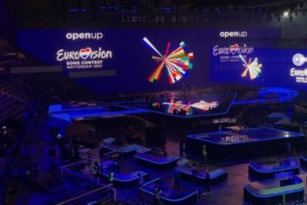 Otra perspectiva del escenario de Eurovisión 2021