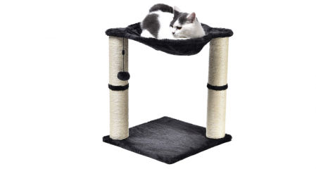 Árbol sencillo con rascadores y hamaca