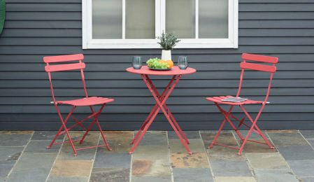 Conjunto colorido de metal Outsunny