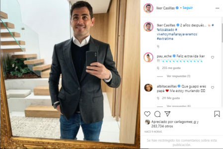 Publicación de Instagram de Iker Casillas