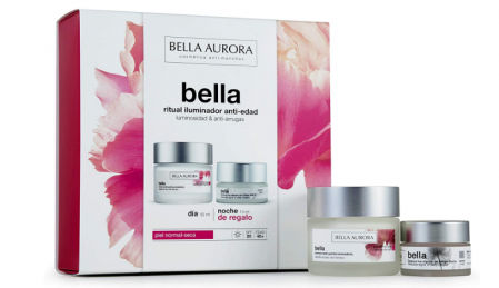 Pack crema de día para piel seca y crema de noche antiedad de Bella Aurora