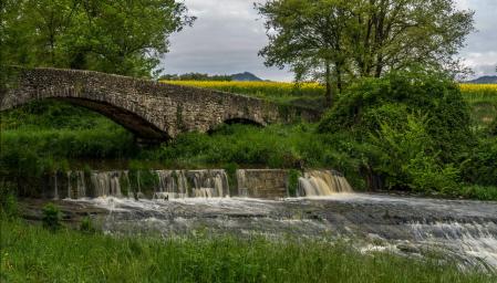 Paisaje de Santa Perpètua de Vespella, en Santa Cecília de Voltregà, Osona.