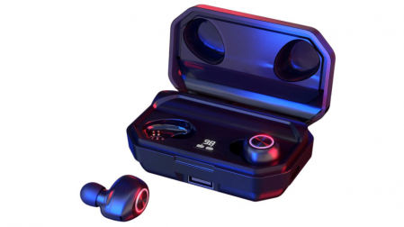 Auriculares inalámbricos con Bluetooth 5.0 con estuche de carga