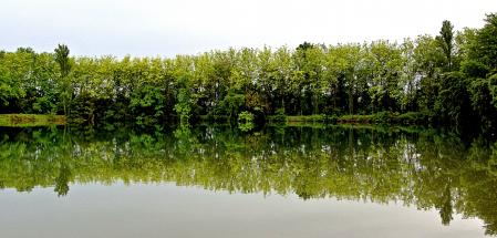 Panorámica del estanque de Graugés.