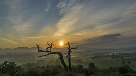 Mañana primaveral en los alrededores de Manlleu.