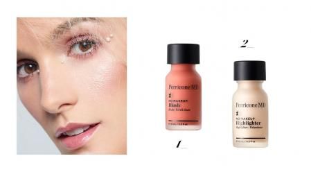 Colorete No Makeup Blush e iluminador No Makeup Highlighter, de Perricone MD, 35 euros c/u. Aplícalos capa a sobre capa para graduar e intensificar su efecto