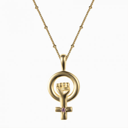 Collar 'Woman Power Charm' de Awe Inspired