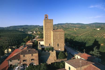 Counts Guidi Castle, Vinci, Tuscany, Italy, 12th century.