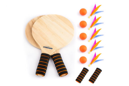 Kit de palas para la playa con volantes y pelotas de Overmont