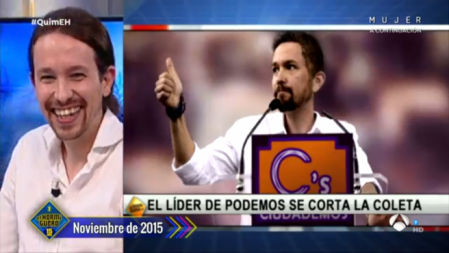 'El hormiguero' predijo cómo sería Pablo Iglesias sin coleta