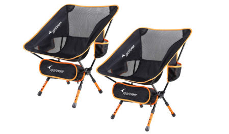 Pack de 2 sillas plegables de camping