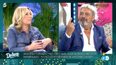Antonio Canales y Belén Rodríguez se han visto las caras en el plató del programa de Telecinco