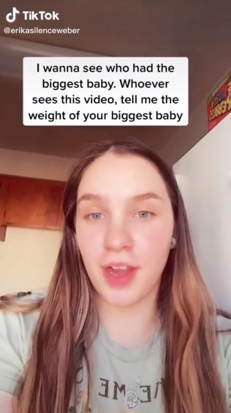 Una usuaria pidió a sus seguidores que mostraran quién había tenido al 'bebé más grande'.