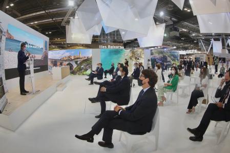 Uno de los actos en el pabellón valenciano en Fitur