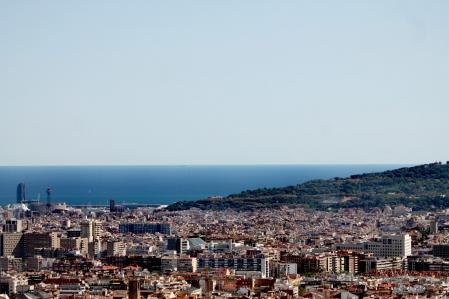 Barcelona desde el Mirador de la Rabassada.