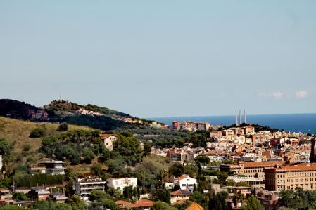 Barcelona desde el Mirador de la Rabassada.