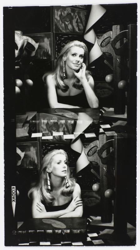 Catherine Deneuve con los pendientes diseñados por Man Ray